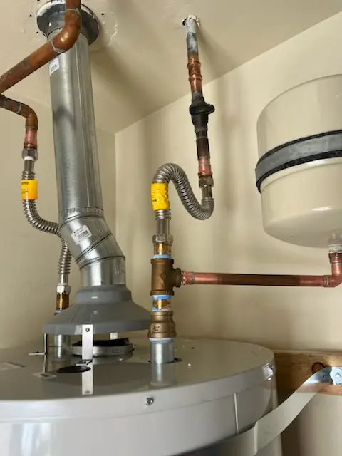 Water heater installation and plumbing repair in East Springbrook